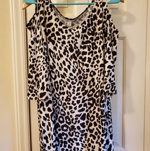 Leopard XL tunic, excellent condition